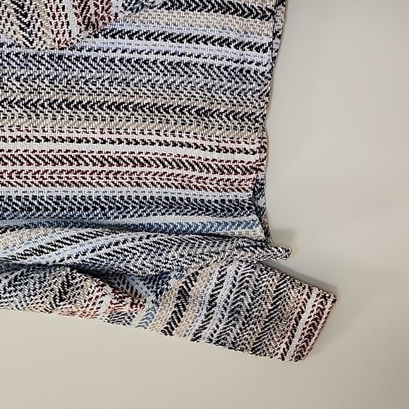 Baja  Stripe Hoodie with Front Pocket Multicolor Coogi  Size Meduim - Picture 9 of 16